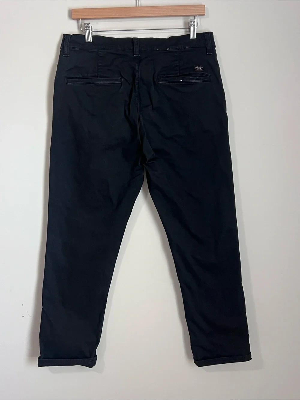 Nudie Jeans Co Pants Mens 32 X 28 Blue Chino Alvin‎ Stretch Flat Front Ankle